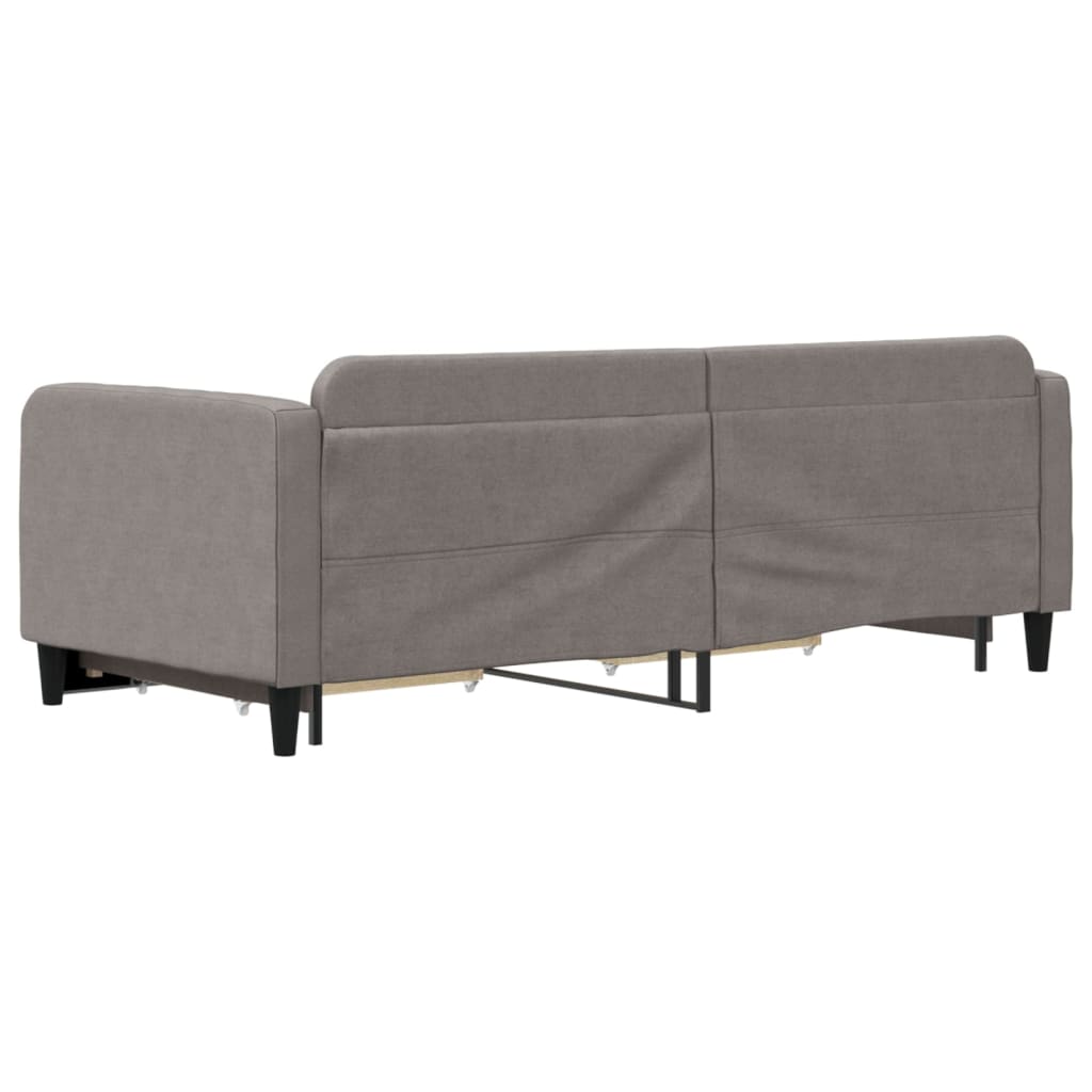 tópszínű kihúzható szövet heverő fiókokkal 90 x 200 cm