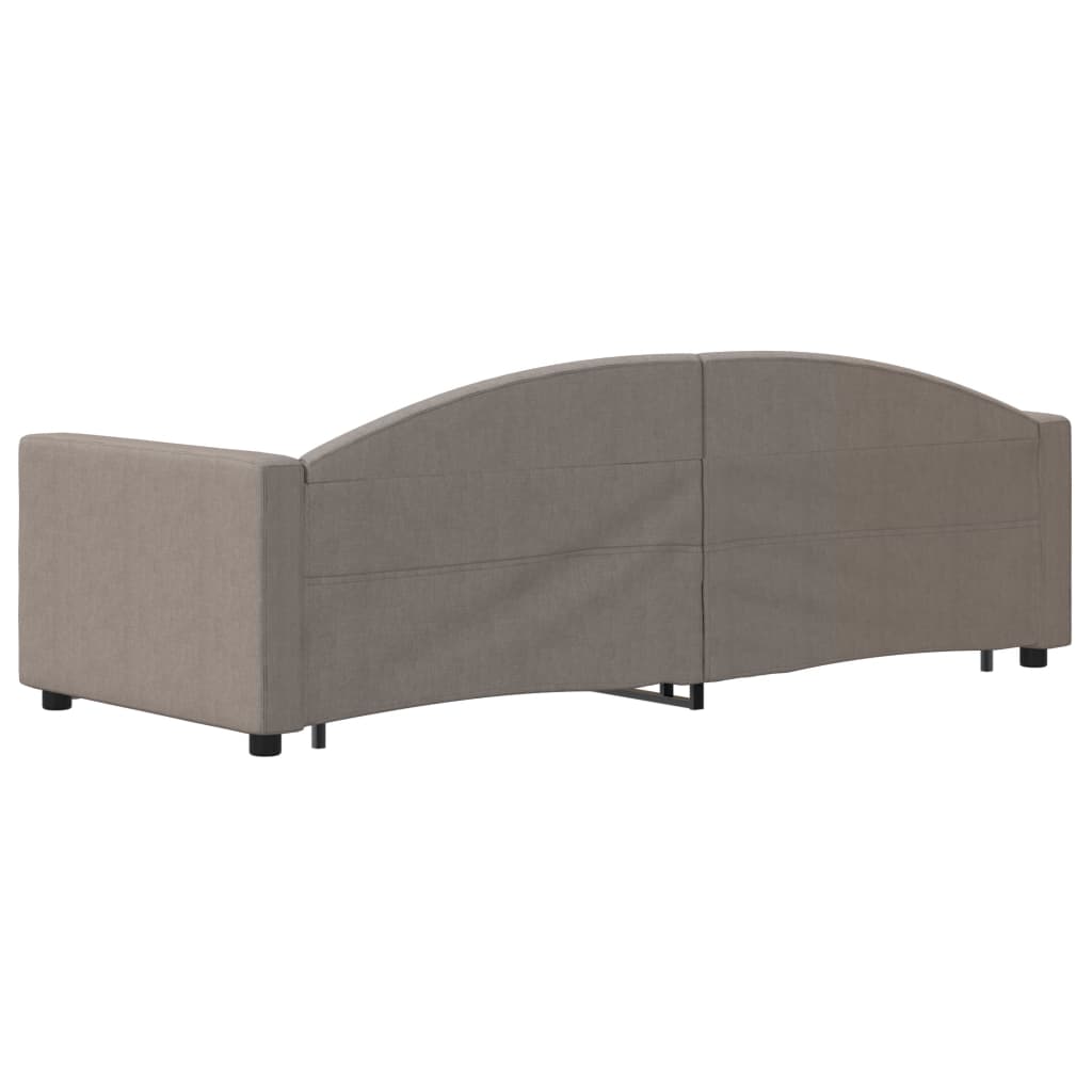 tópszínű kihúzható bársonyheverő fiókokkal 80 x 200 cm
