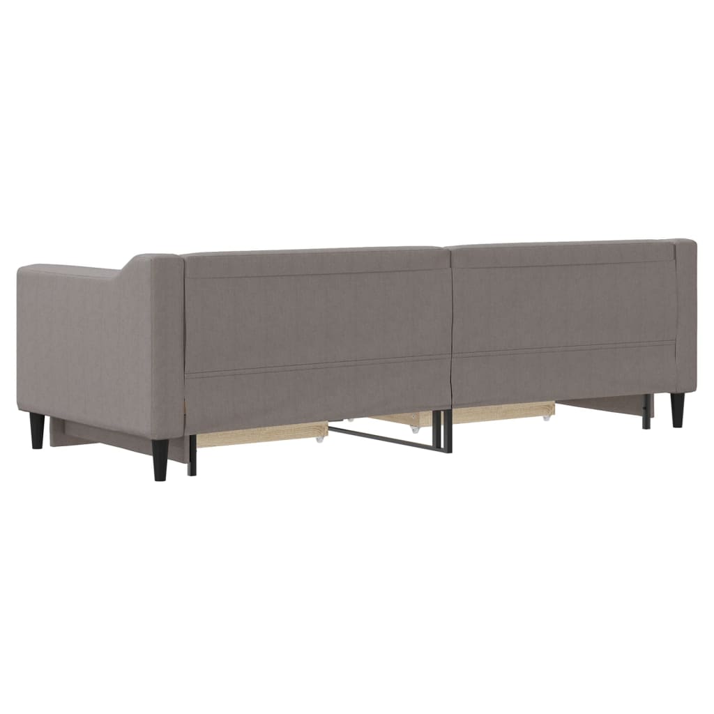 tópszínű kihúzható bársonyheverő fiókokkal 80 x 200 cm