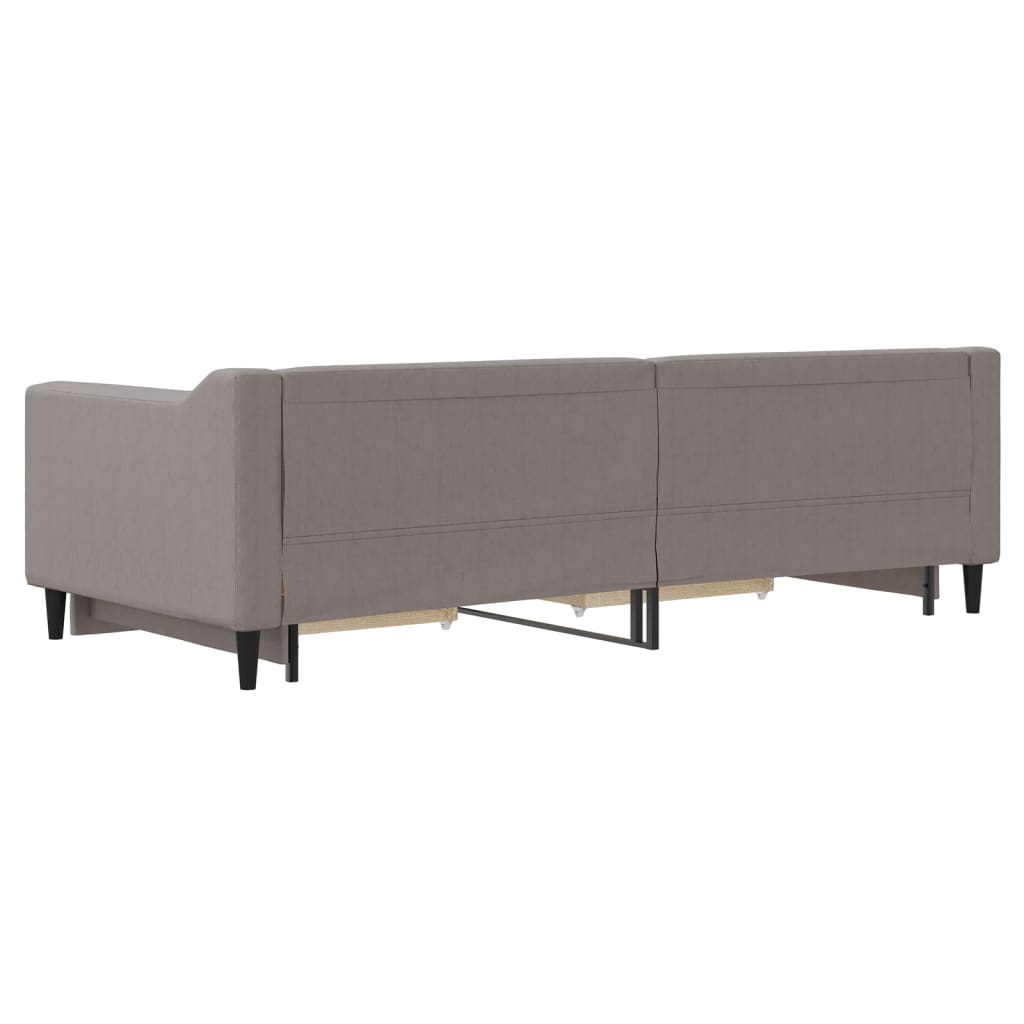 tópszínű kihúzható szövet heverő fiókokkal 90 x 200 cm