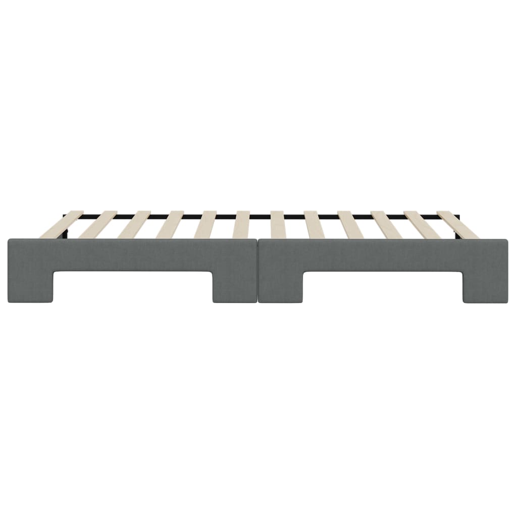 sötétszürke kihúzható szövet heverő 100 x 200 cm