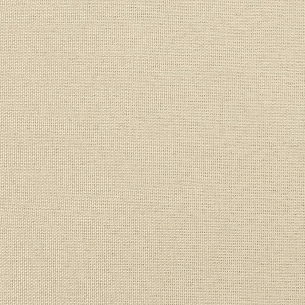 krémszínű kihúzható szövet heverő matracokkal 80 x 200 cm