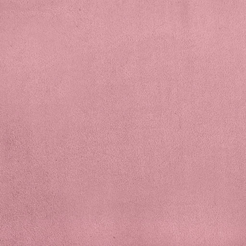 rózsaszín kihúzható bársony heverő fiókkal 90 x 200 cm