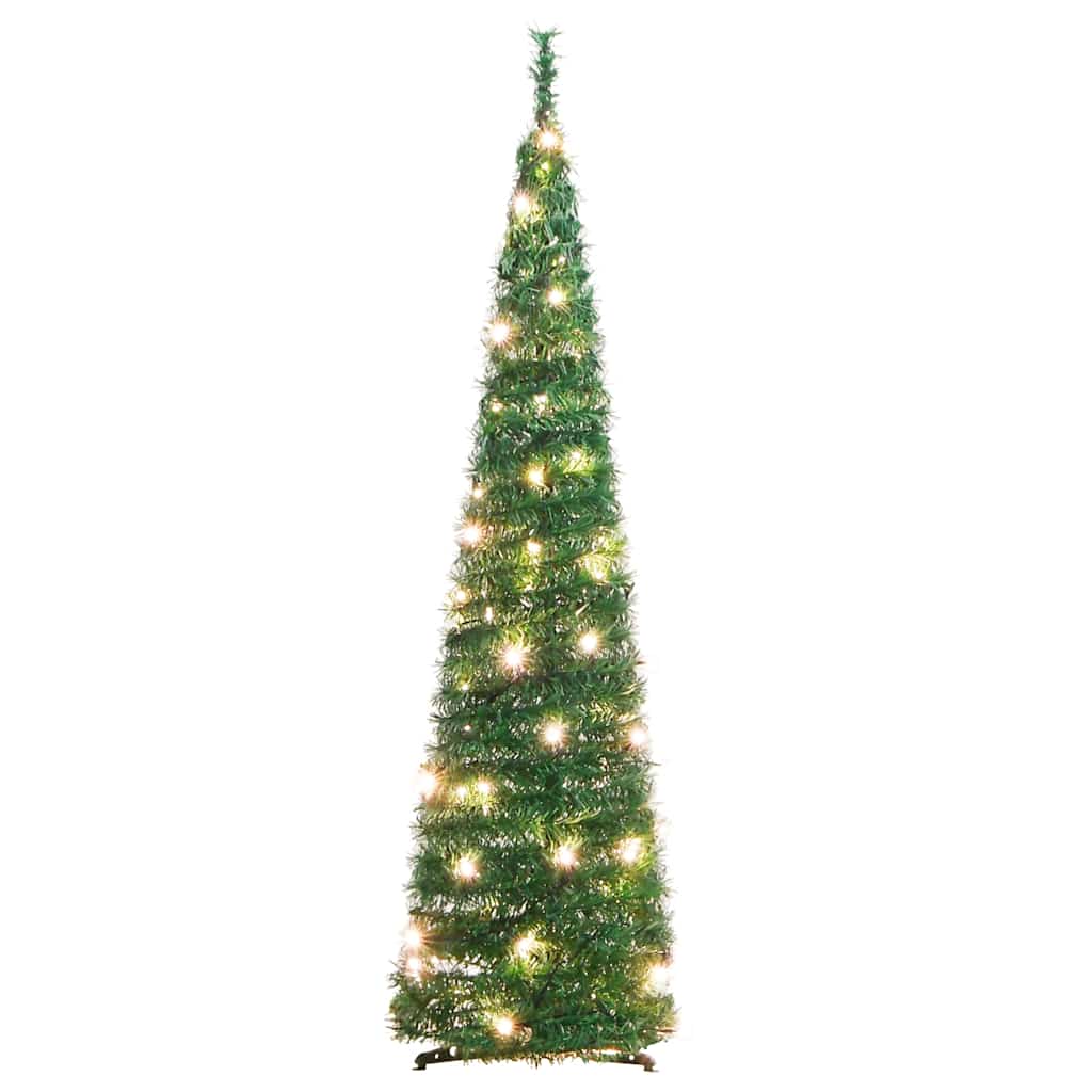 könnyen felállítható műkarácsonyfa 50 db LED-fénnyel 120 cm