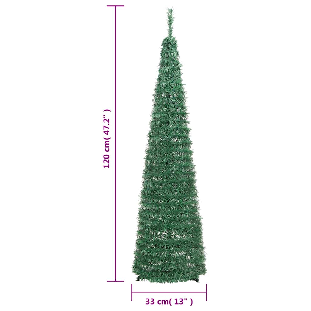 könnyen felállítható műkarácsonyfa 50 db LED-fénnyel 120 cm