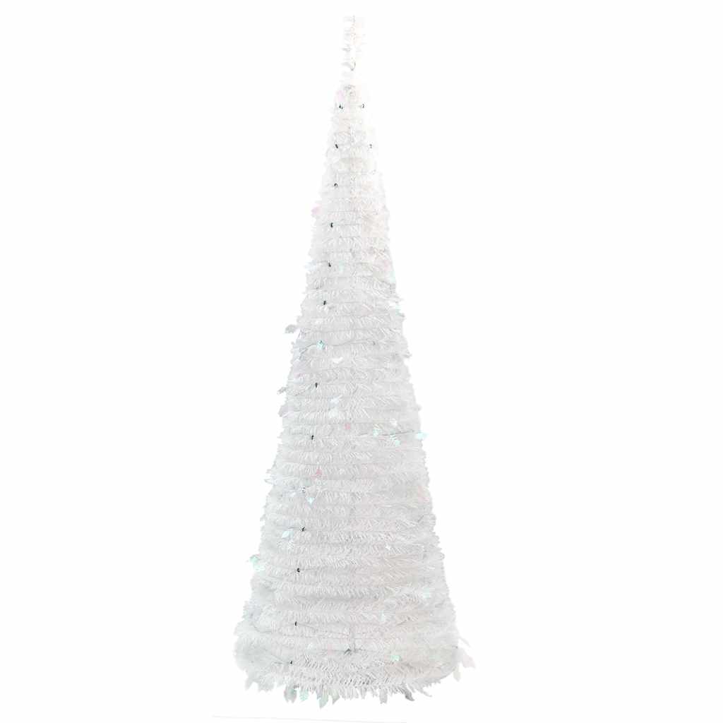 könnyen felállítható műkarácsonyfa 50 db LED fénnyel 120 cm