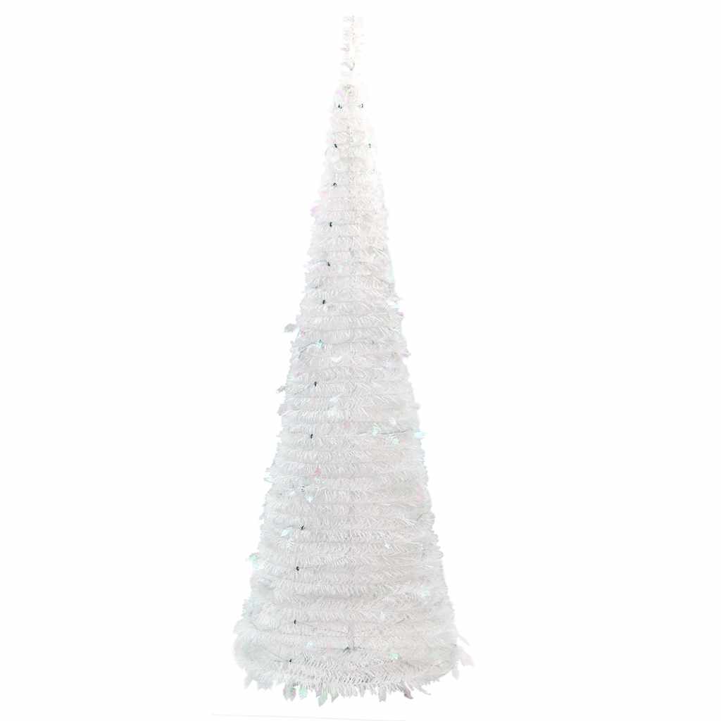 könnyen felállítható műkarácsonyfa 150 db LED fénnyel 180 cm