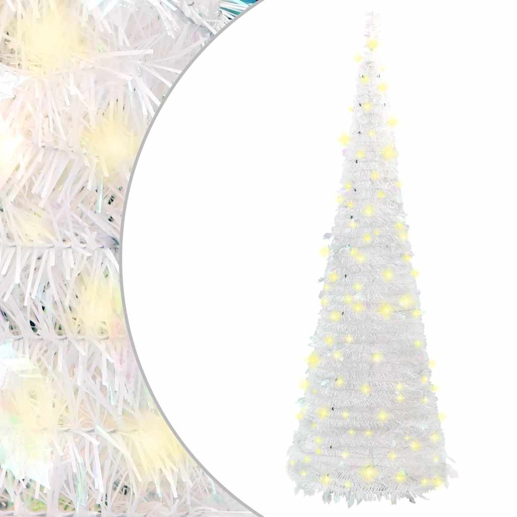 könnyen felállítható műkarácsonyfa 200 db LED fénnyel 210 cm