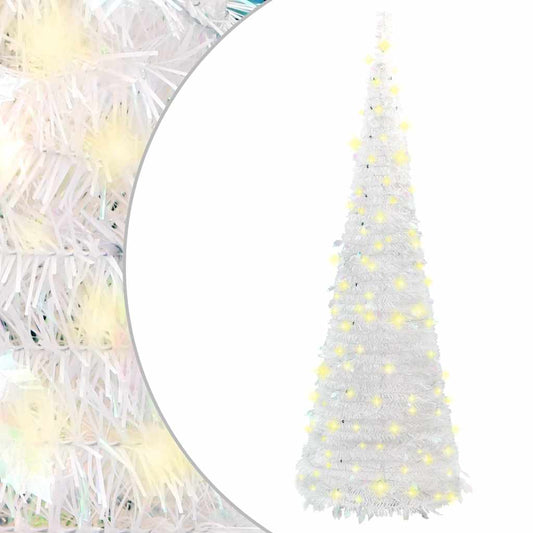 könnyen felállítható műkarácsonyfa 200 db LED fénnyel 210 cm