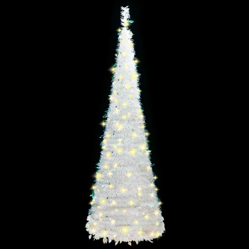könnyen felállítható műkarácsonyfa 200 db LED fénnyel 210 cm