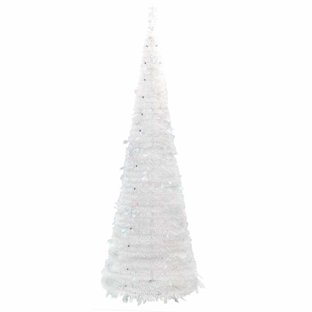 könnyen felállítható műkarácsonyfa 200 db LED fénnyel 210 cm