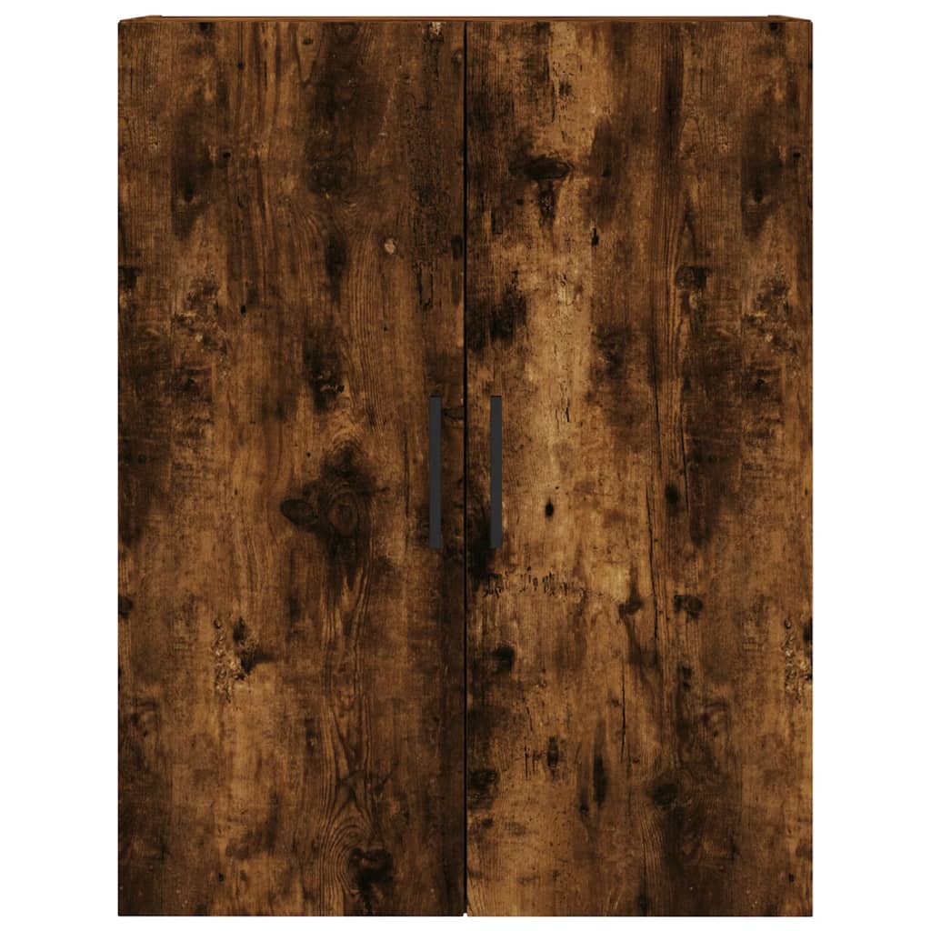 füstös tölgy színű szerelt fa magasszekrény 69,5 x 34 x 180 cm