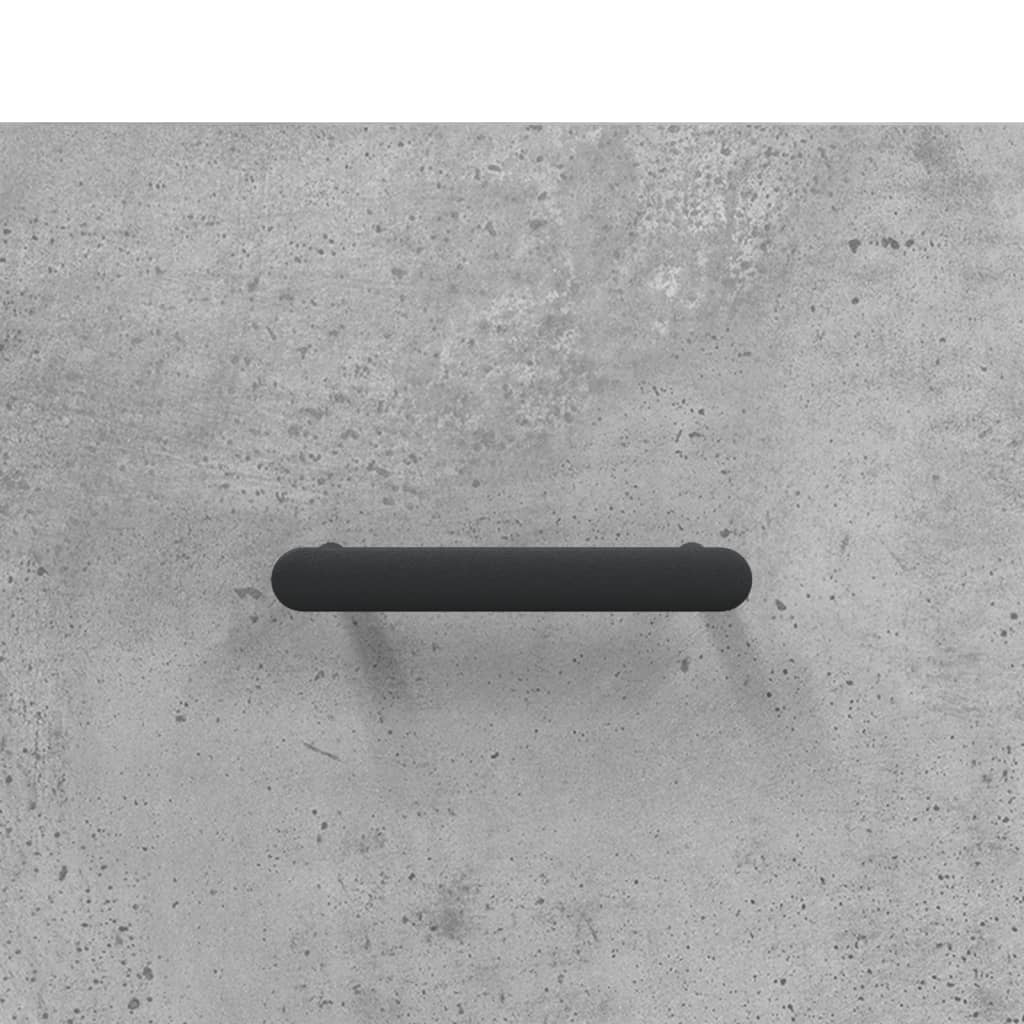betonszürke szerelt fa magasszekrény 69,5 x 34 x 180 cm