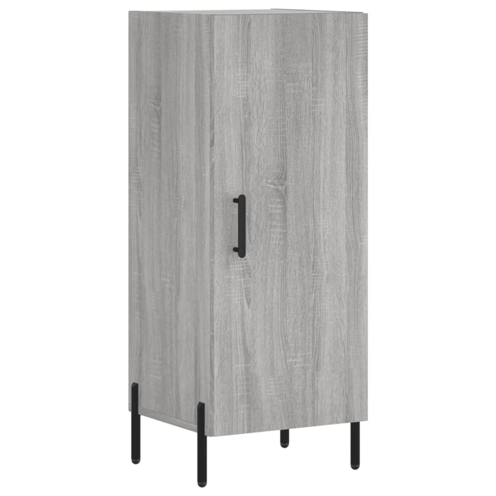 szürke sonoma szerelt fa magasszekrény 34,5 x 34 x 180 cm