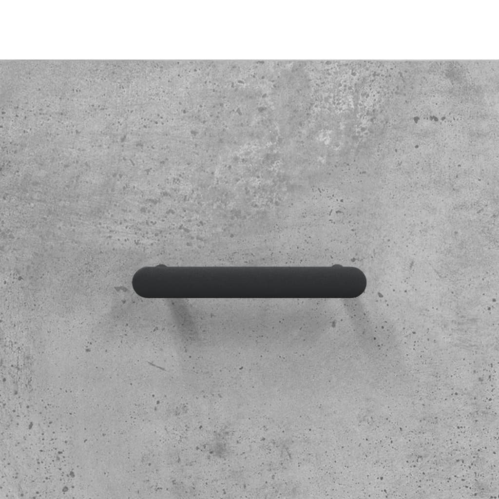 betonszürke szerelt fa magasszekrény 34,5x34x180 cm