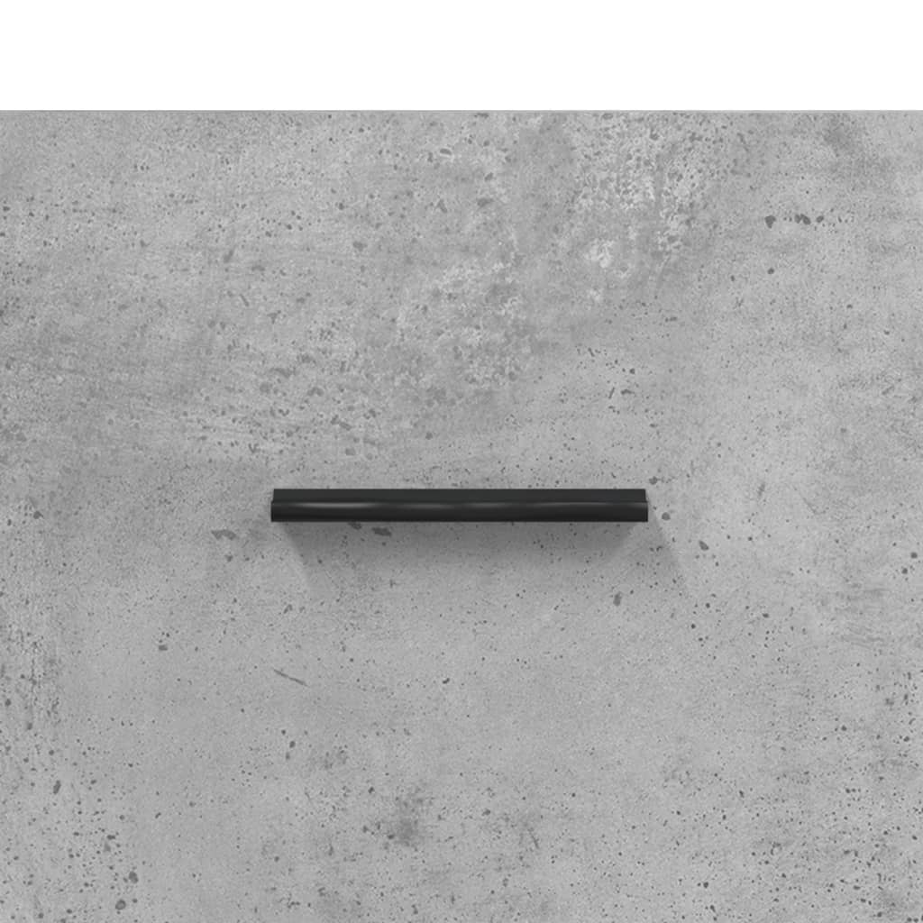 betonszürke szerelt fa magasszekrény 34,5x34x180 cm