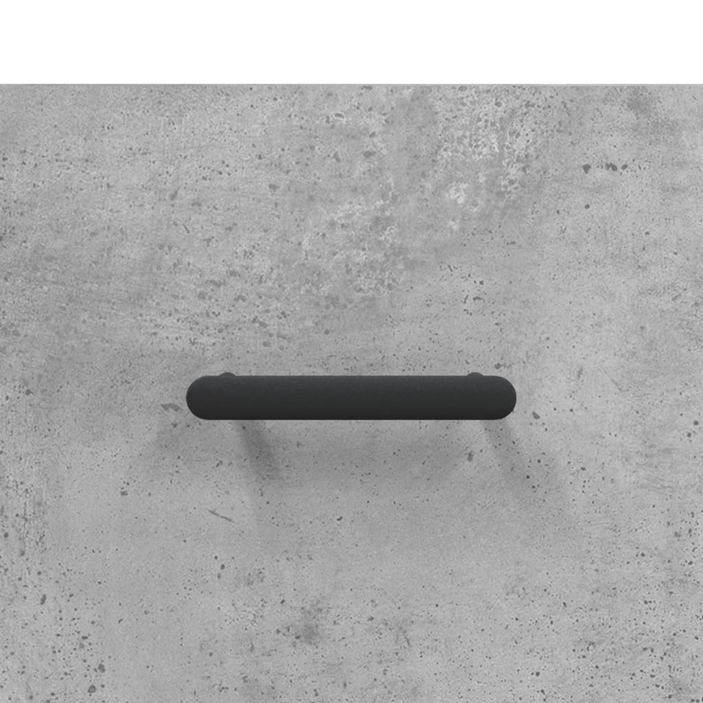 betonszürke szerelt fa magasszekrény 34,5x34x180 cm