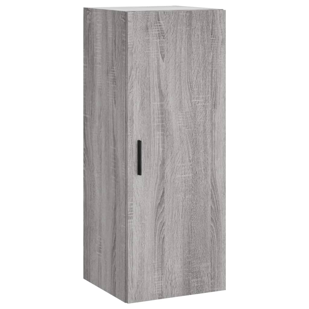 szürke sonoma szerelt fa magasszekrény 34,5 x 34 x 180 cm