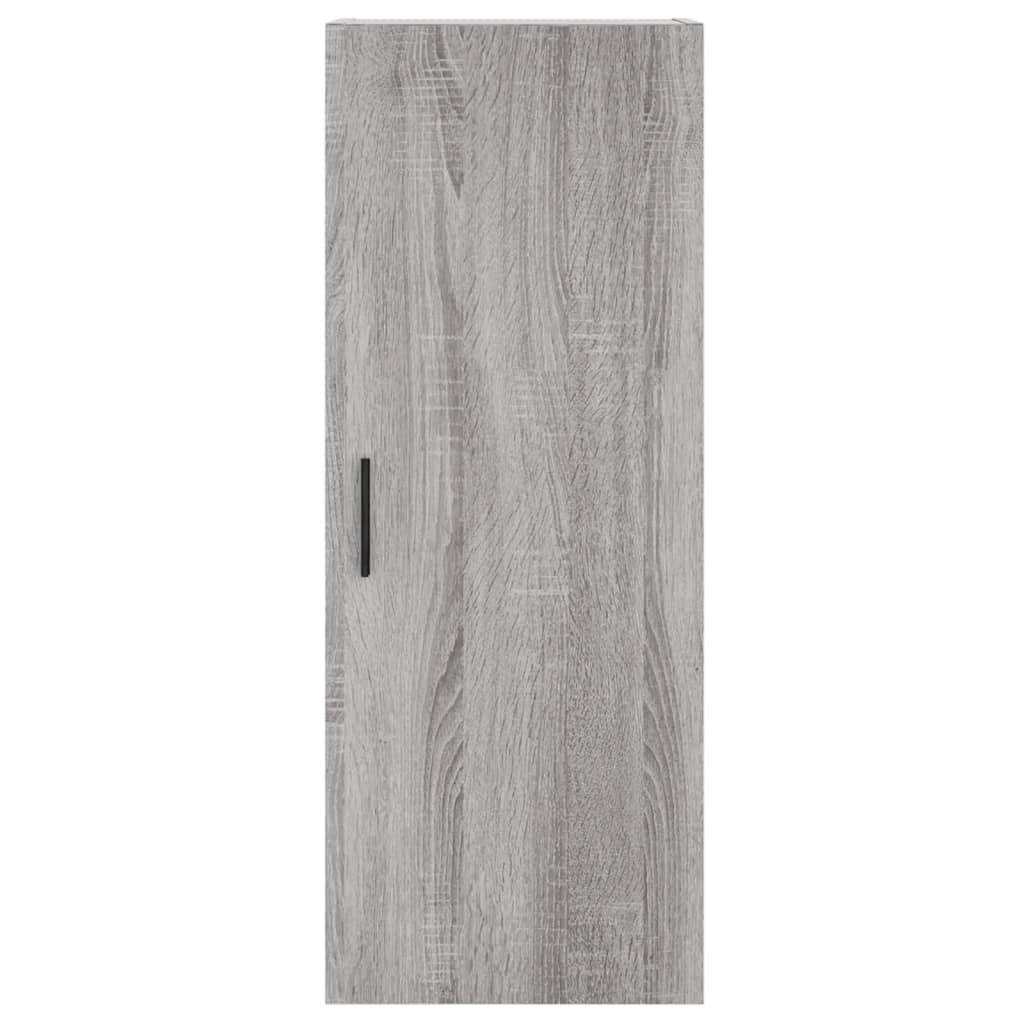 szürke sonoma szerelt fa magasszekrény 34,5 x 34 x 180 cm