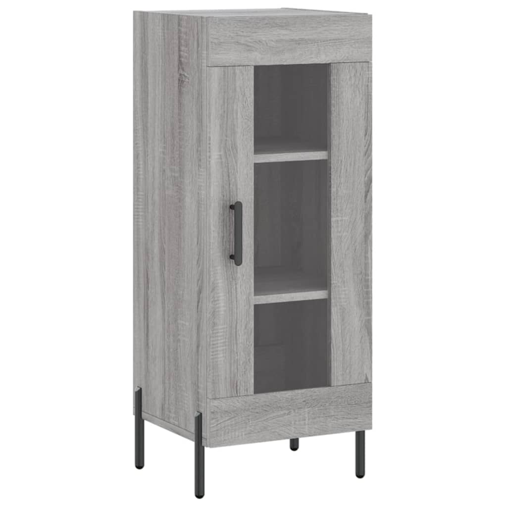szürke sonoma szerelt fa magasszekrény 34,5 x 34 x 180 cm
