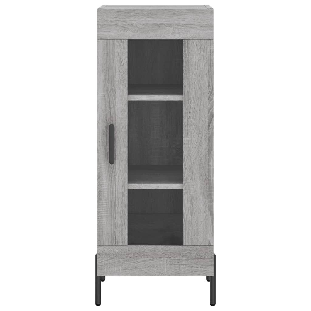 szürke sonoma szerelt fa magasszekrény 34,5 x 34 x 180 cm