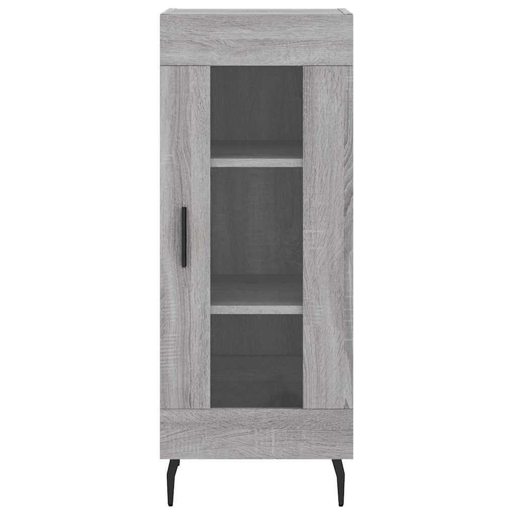 szürke sonoma szerelt fa magasszekrény 34,5 x 34 x 180 cm