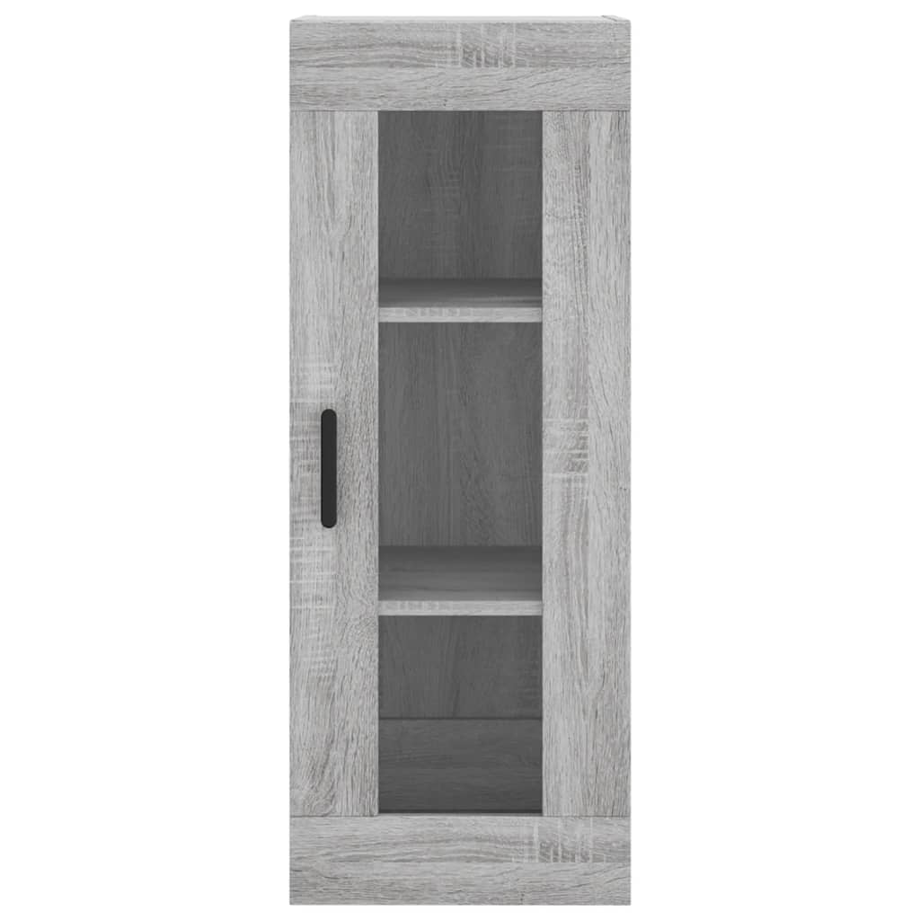 szürke sonoma szerelt fa magasszekrény 34,5 x 34 x 180 cm