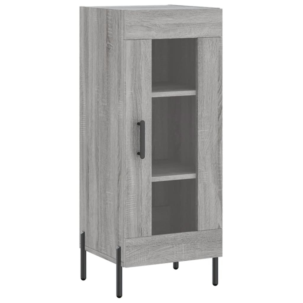 szürke sonoma szerelt fa magasszekrény 34,5 x 34 x 180 cm