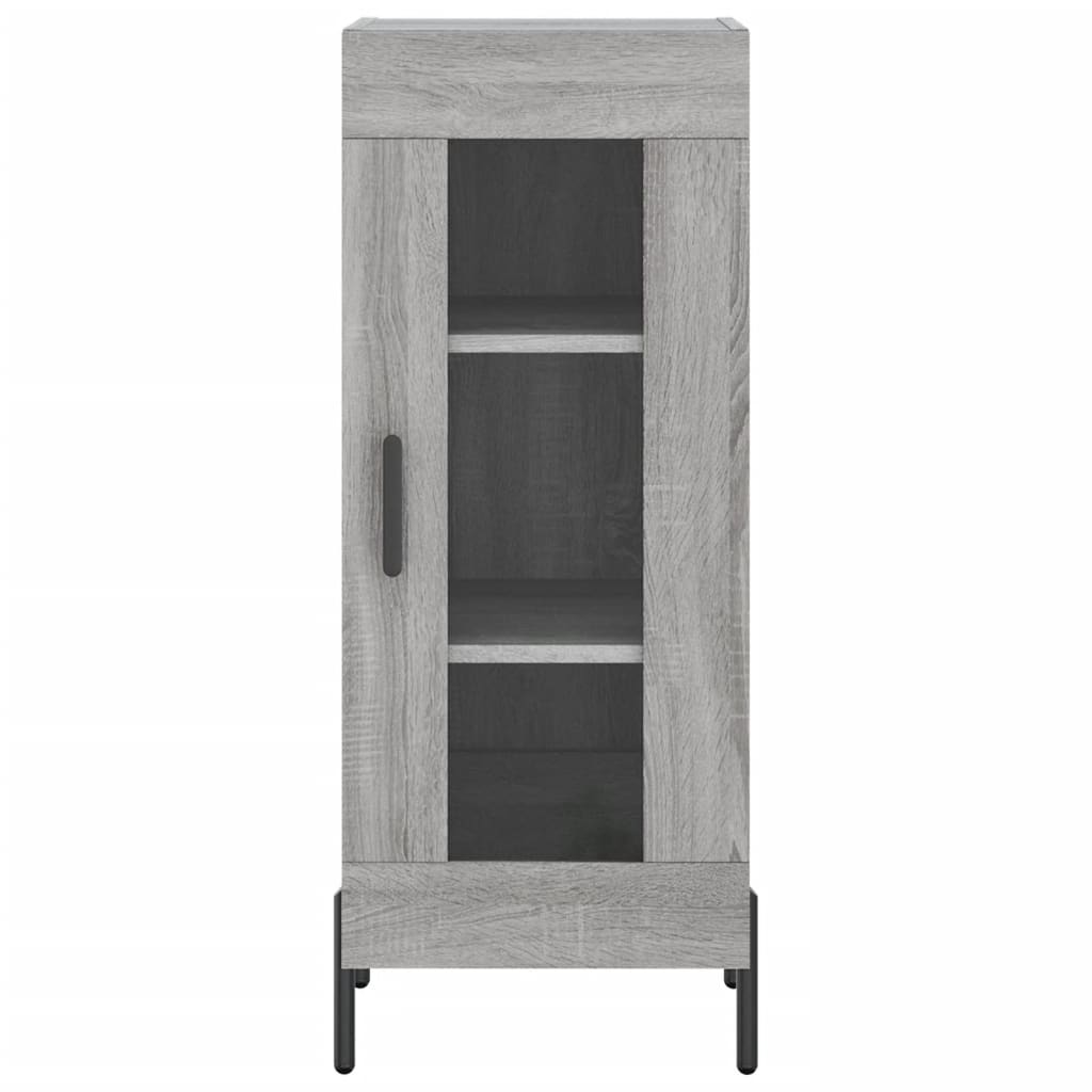 szürke sonoma szerelt fa magasszekrény 34,5 x 34 x 180 cm