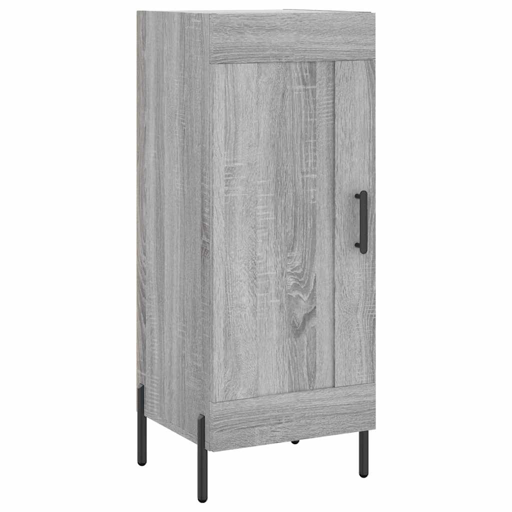 szürke sonoma szerelt fa magasszekrény 34,5 x 34 x 180 cm