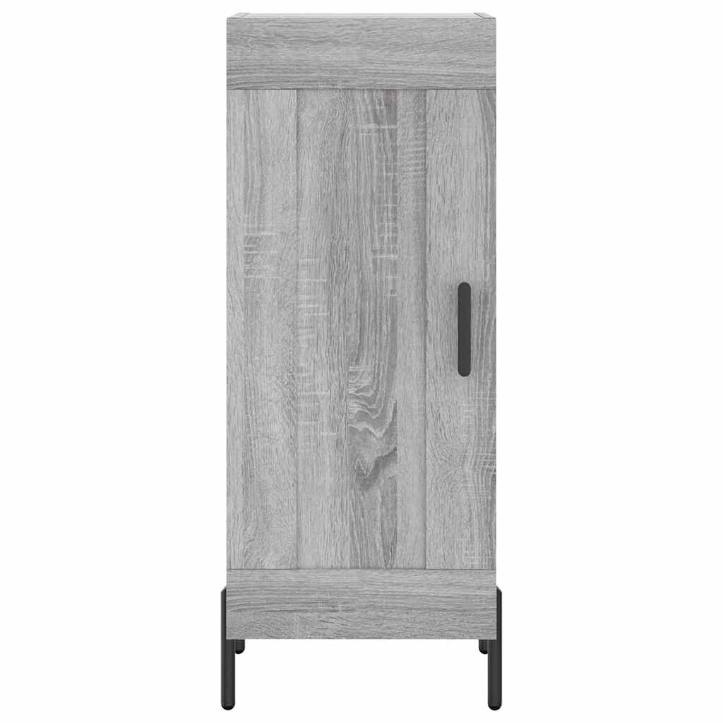 szürke sonoma szerelt fa magasszekrény 34,5 x 34 x 180 cm