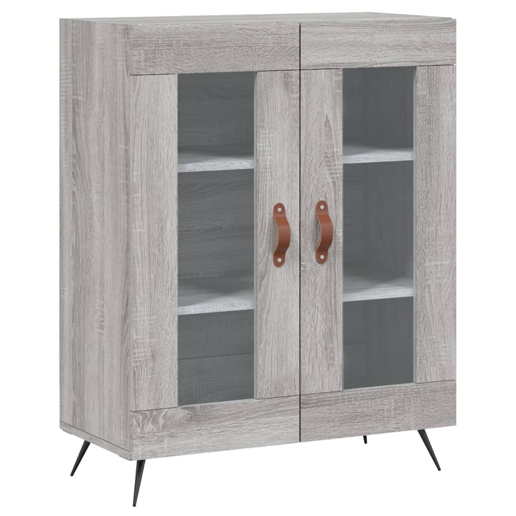szürke sonoma szerelt fa magasszekrény 69,5 x 34 x 180 cm