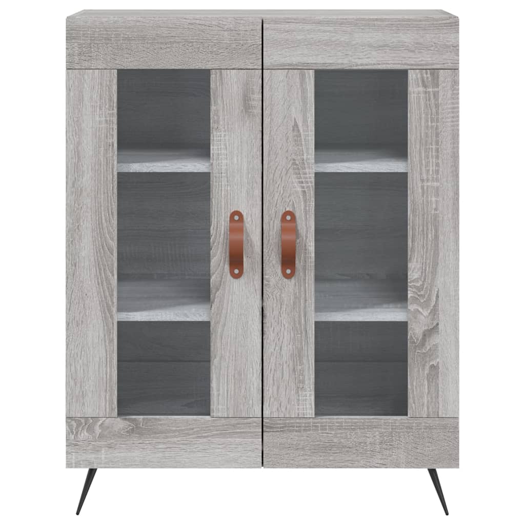 szürke sonoma szerelt fa magasszekrény 69,5 x 34 x 180 cm