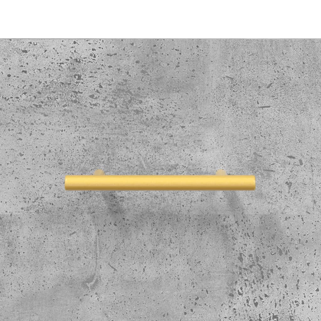 betonszürke szerelt fa magasszekrény 69,5 x 34 x 180 cm