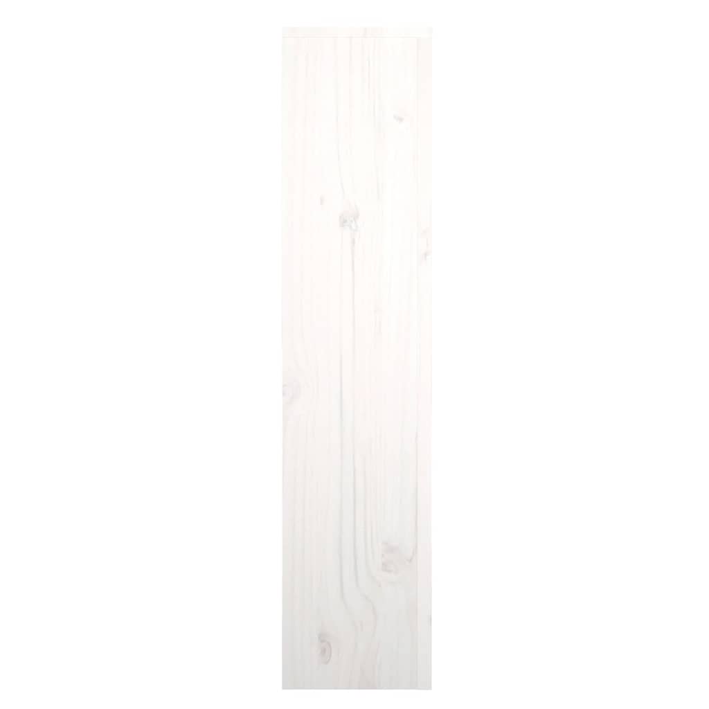 fehér tömör fenyőfa radiátorburkolat 79,5 x 19 x 84 cm