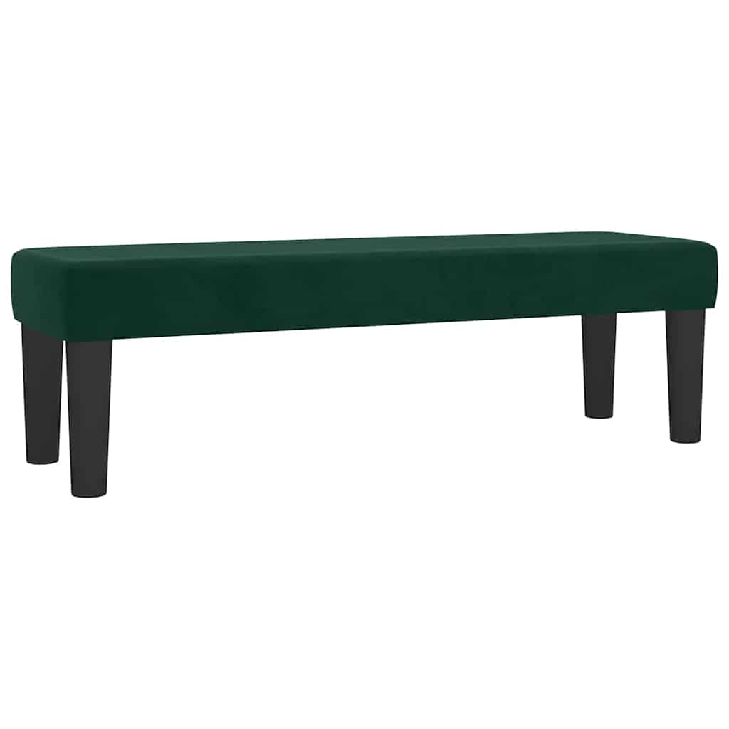 sötétzöld bársony rugós ágy matraccal 200x200 cm