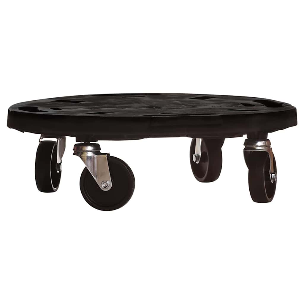 3 db fekete kerekes virágtartó átmérő 40 cm 275 kg