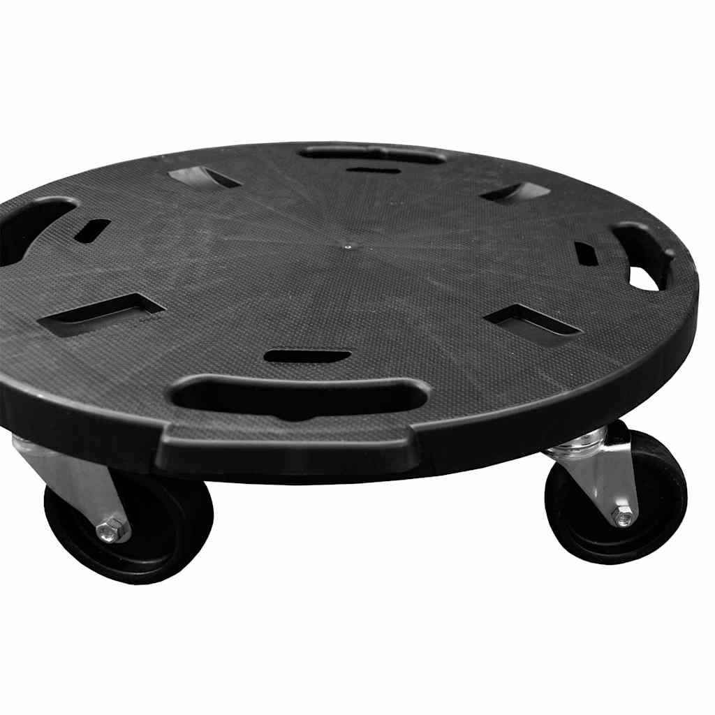 3 db fekete kerekes virágtartó átmérő 40 cm 275 kg