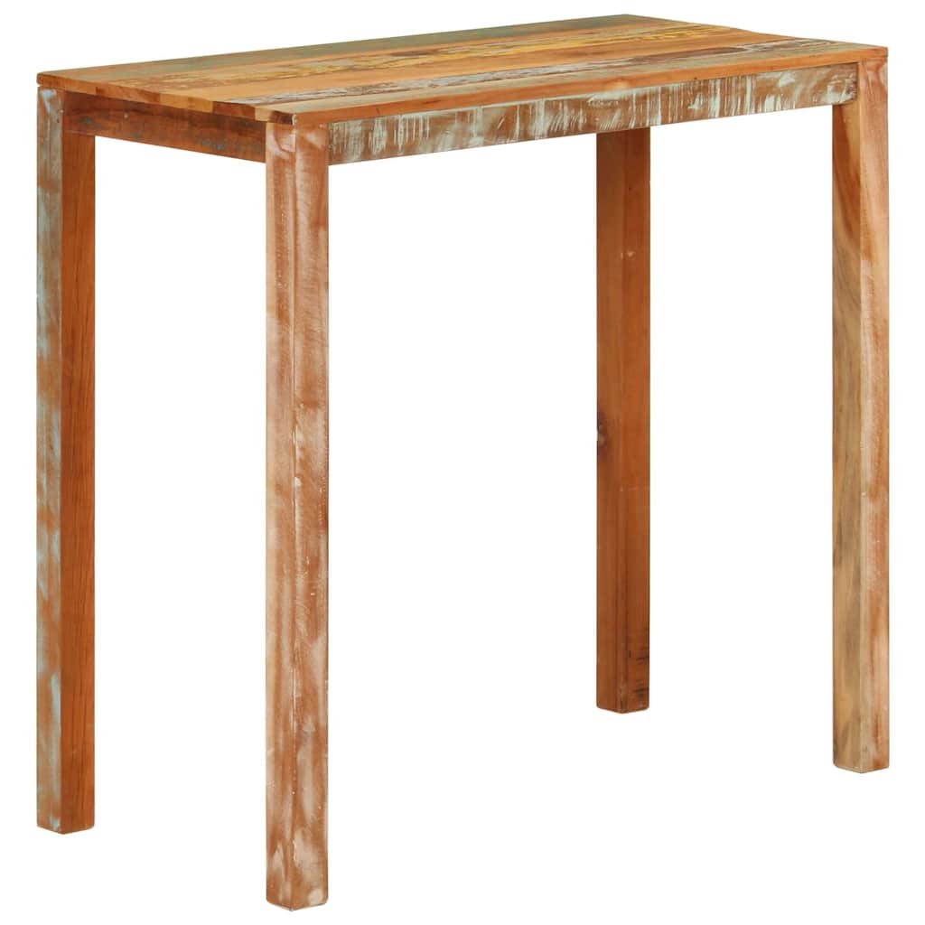 tömör újrahasznosított fa bárasztal 112 x 55 x 108 cm