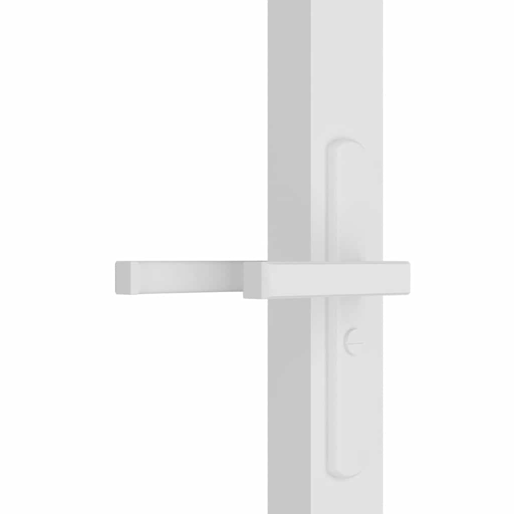 fehér ESG üveg és alumínium beltéri ajtó 102,5 x 201,5 cm