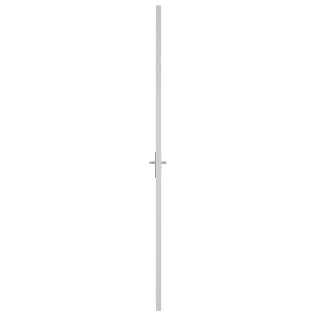 fehér ESG üveg és alumínium beltéri ajtó 76 x 201,5 cm