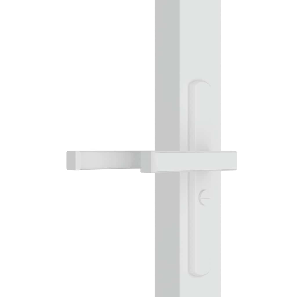 fehér ESG üveg és alumínium beltéri ajtó 83 x 201,5 cm