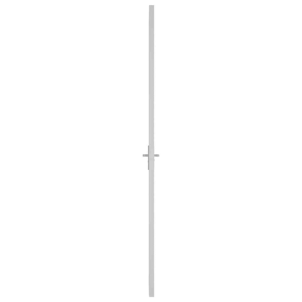 fehér ESG üveg és alumínium beltéri ajtó 93 x 201,5 cm