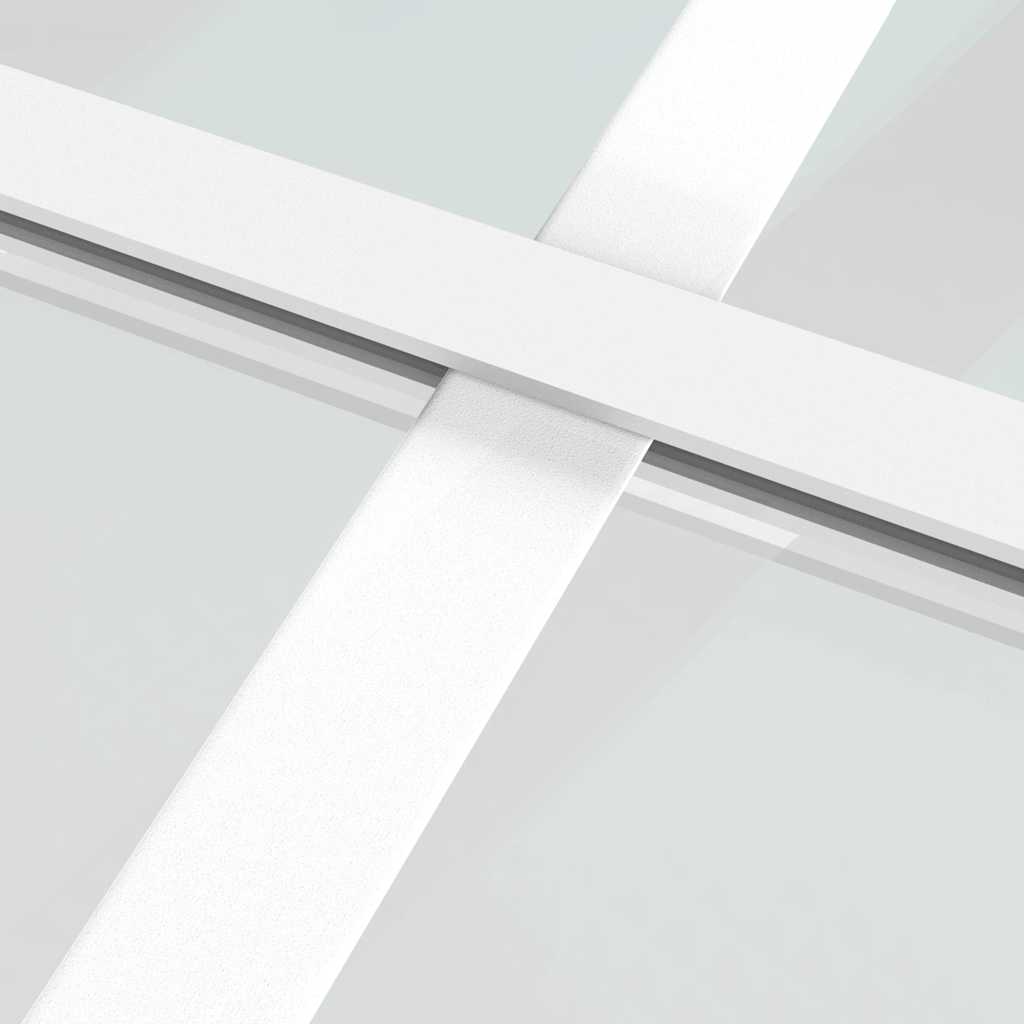 fehér ESG üveg és alumínium beltéri ajtó 93 x 201,5 cm