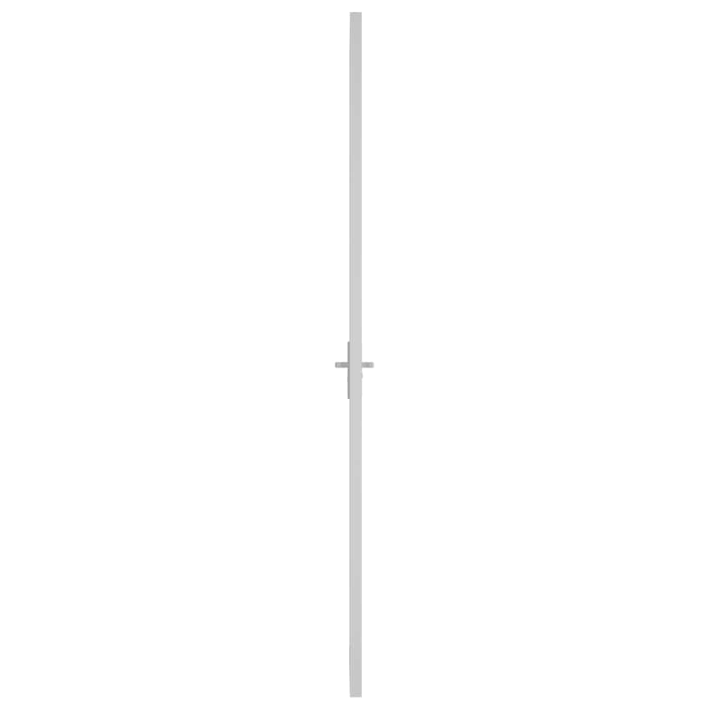 fehér ESG üveg és alumínium beltéri ajtó 102,5 x 201,5 cm