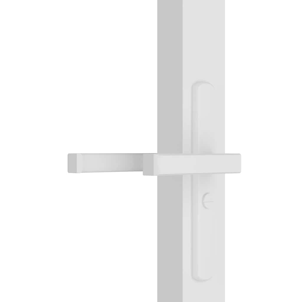 fehér ESG üveg és alumínium beltéri ajtó 102,5 x 201,5 cm
