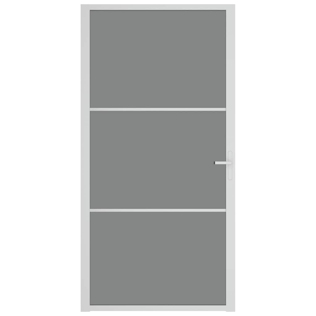 fehér ESG üveg és alumínium beltéri ajtó 102,5 x 201,5 cm
