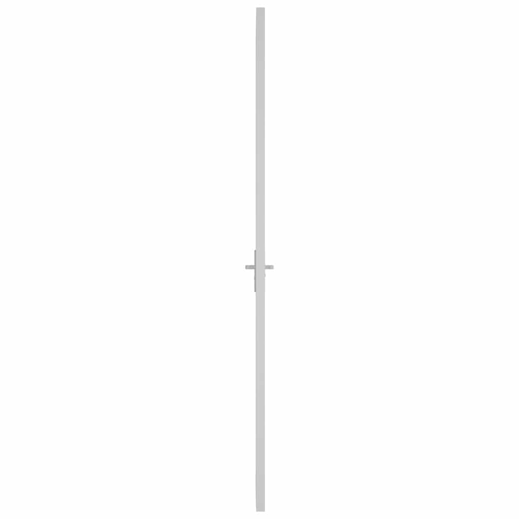 fehér ESG üveg és alumínium beltéri ajtó 76 x 201,5 cm
