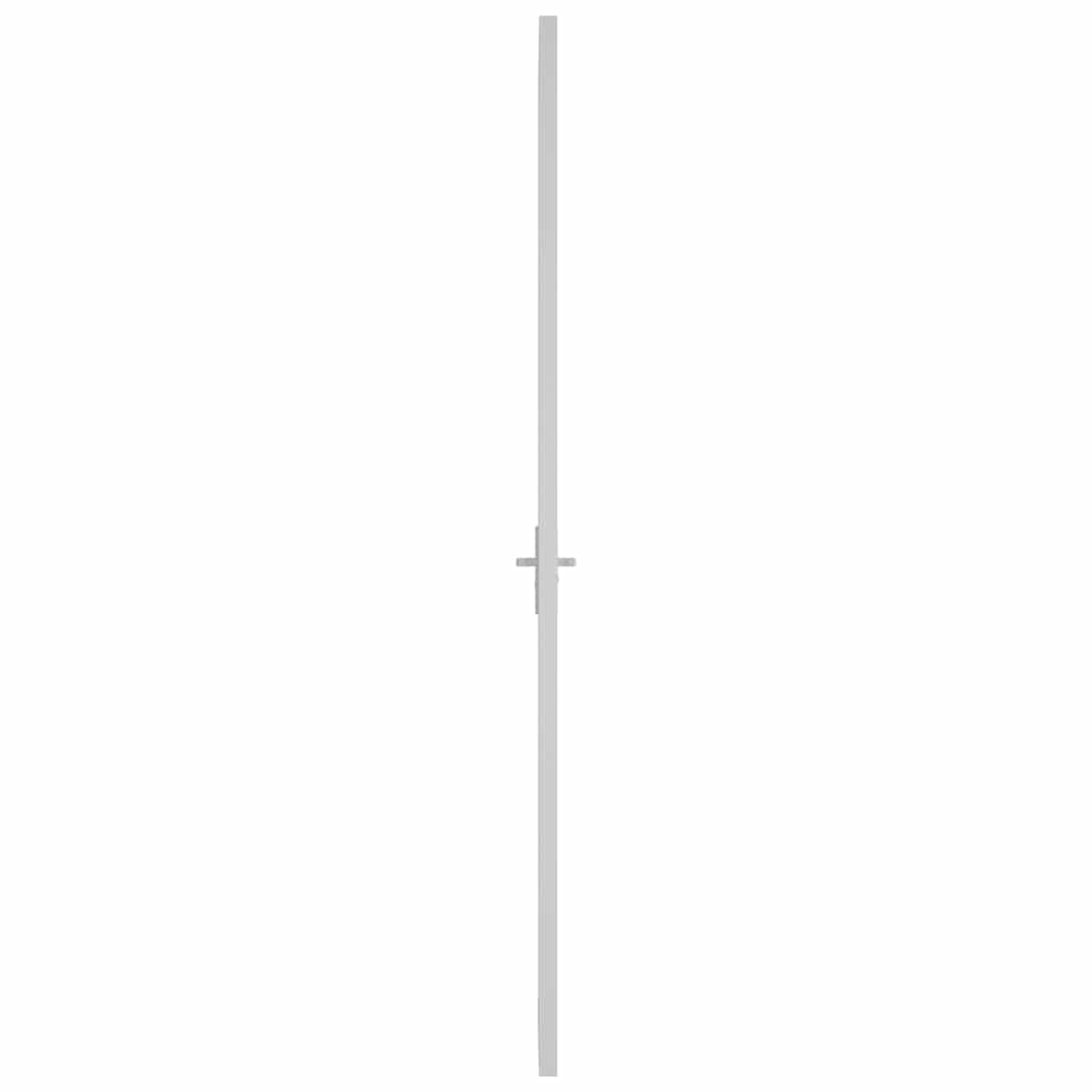 fehér ESG üveg és alumínium beltéri ajtó 93 x 201,5 cm