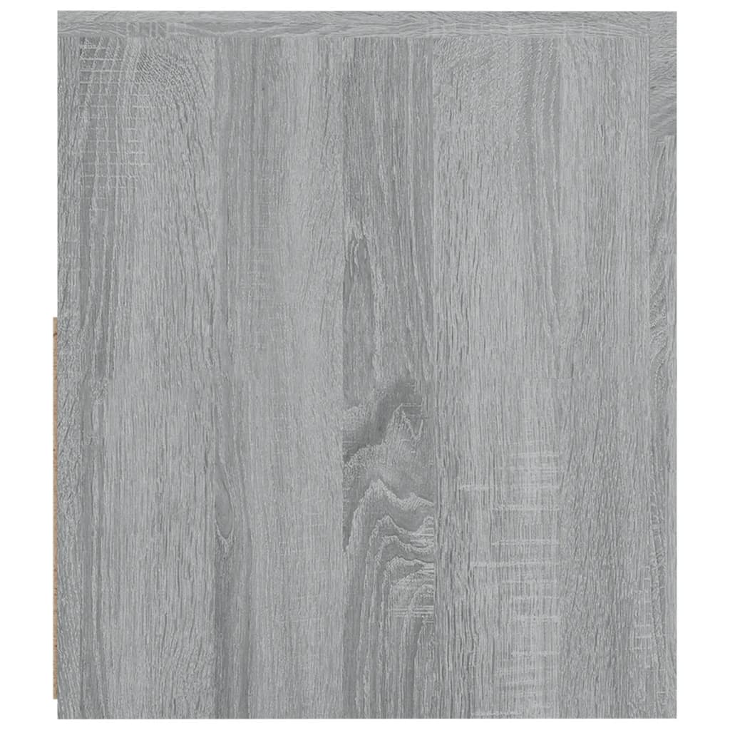 2 db szürke sonoma színű éjjeliszekrény LED-ekkel 60x35x40 cm